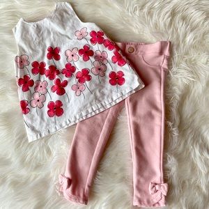 Gymboree “Pretty Poppy” Tank & Pant Set 2T